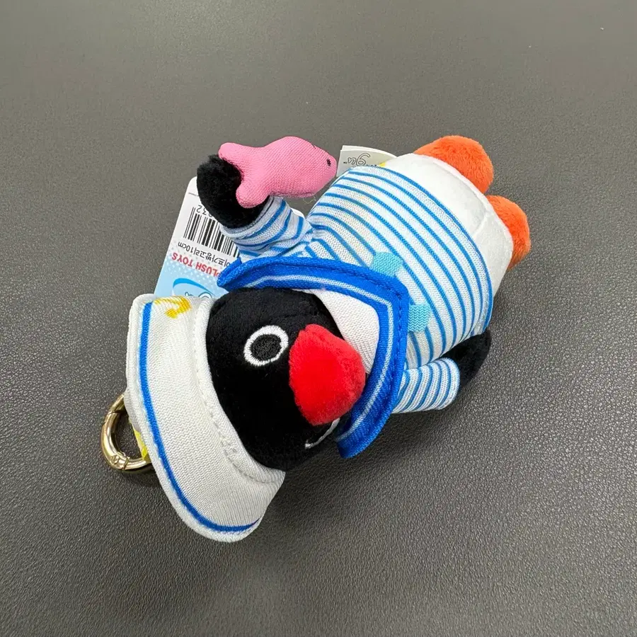 (미사용 10cm) 핑구 마린 스트라이프 인형 키링