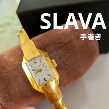 SLAVA 슬라바 여성용 뱅글 손목시계 17석 수동 와인딩
