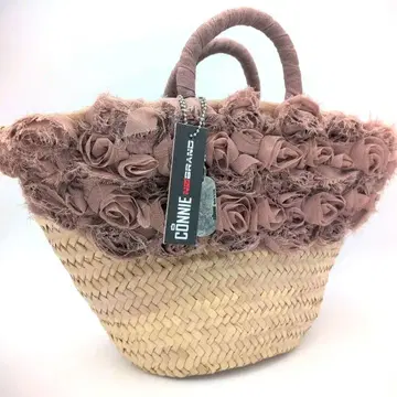 [ 컨디션 최상 ] CONNIE NO BRAND ROSE 바스켓백 핑크