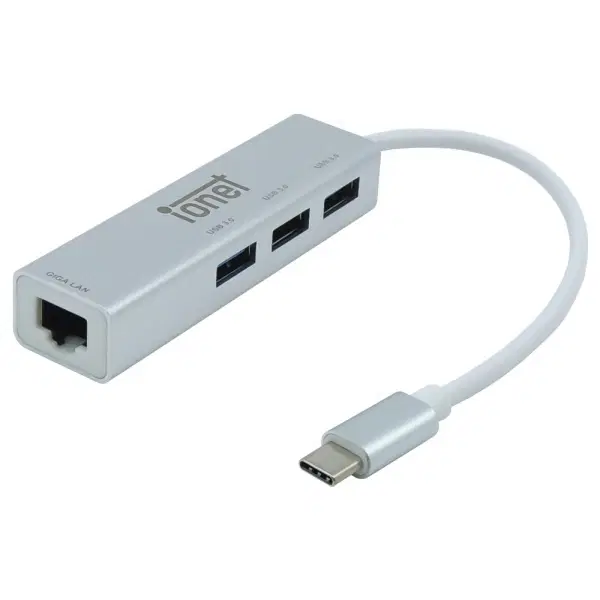 USB C타입 3포트 허브 기가비트 유선랜카드