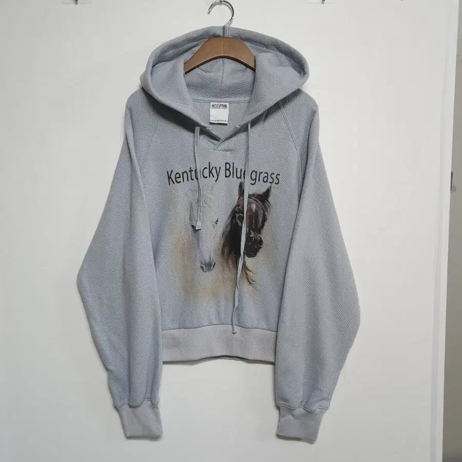 스컬프터 후드 SCULPTOR S Kentucky Waffle Hoodie Baby Blue