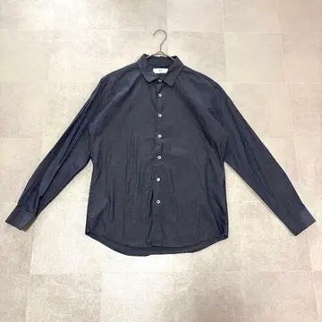 417 EDIFICE 긴팔 셔츠 M 네이비 베이크루즈