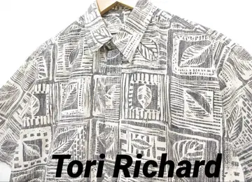 Tori Richard 반팔 셔츠 올 패턴 보타니컬 사이즈 M