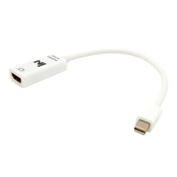 Mini DP to HDMI 4K 오디오 지원 영상 변환기 화이트