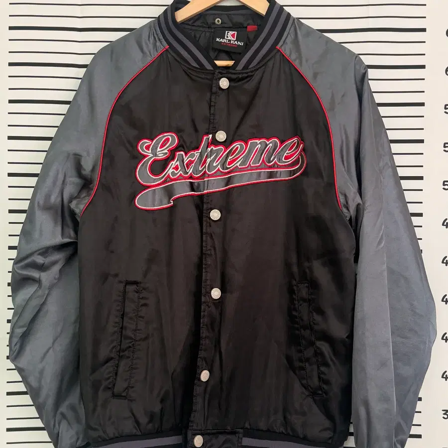 90's 올드스쿨 칼카니(Karl Kani) 사틴봄버스타디움자켓