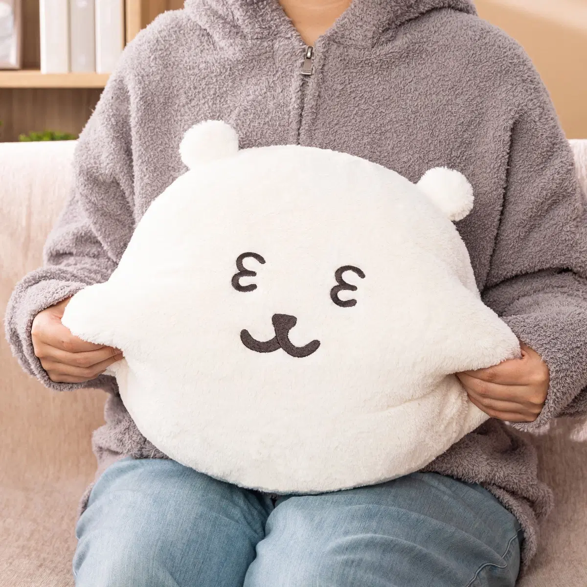 농담곰 쫀득 쿠지 C상 오카오 쿠션 인형 졸려 네무이요