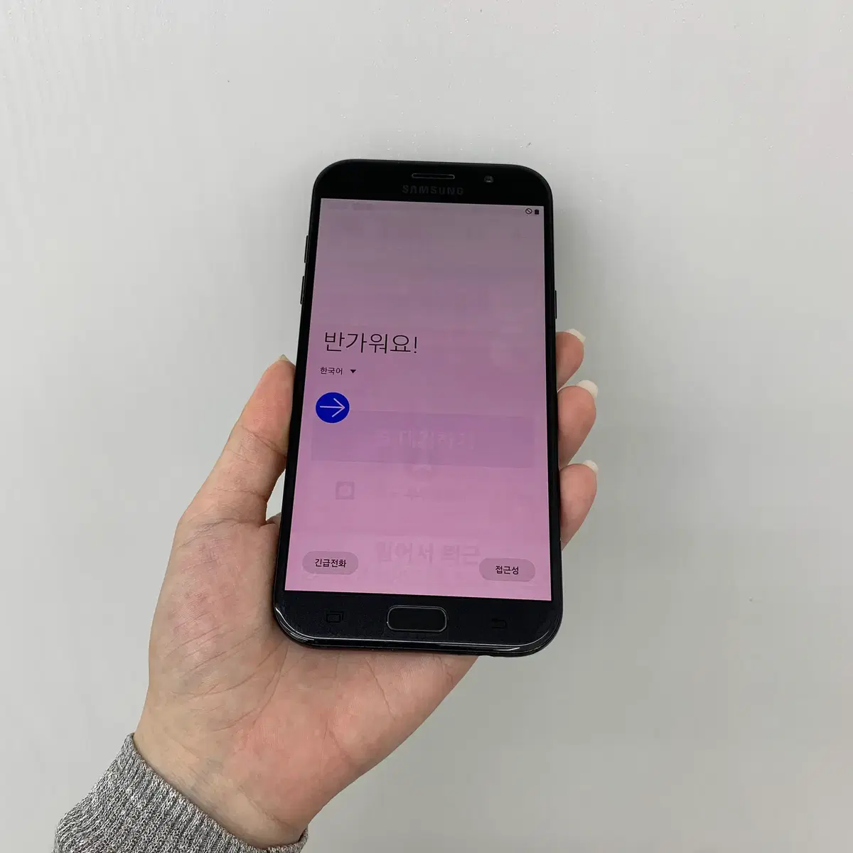 (충전C타입) 갤럭시A7 블랙 부산중고폰 03328 대전 논산 인천