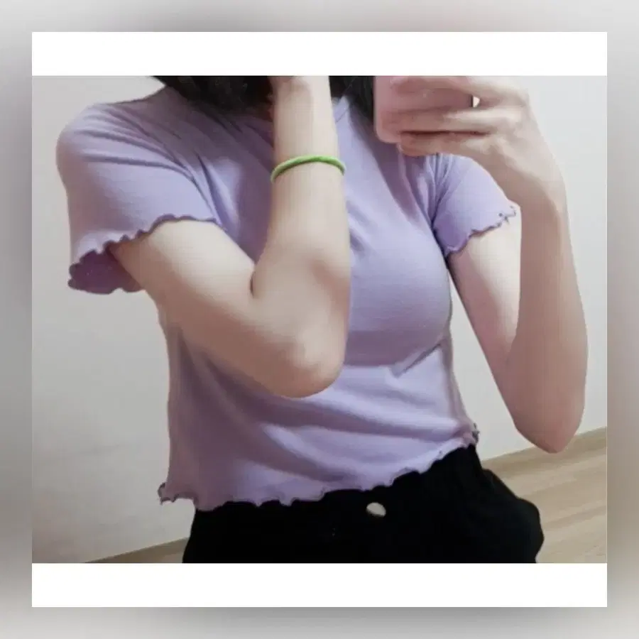 프릴 크롭티 (XS~M, 44~66, 80~90 사이즈)