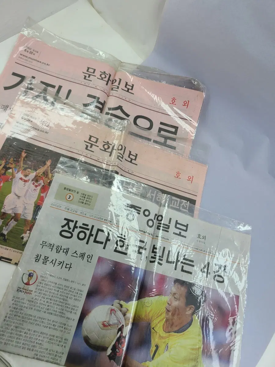문화일보 2002 월드컵 기사 신문 3부 호외
