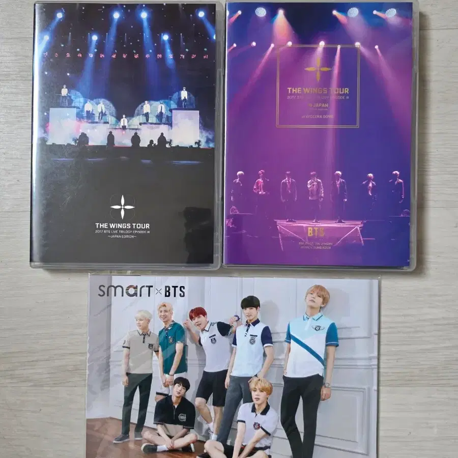 BTS 일본 윙즈콘 블루레이2 + 스마트교복 엽서세트