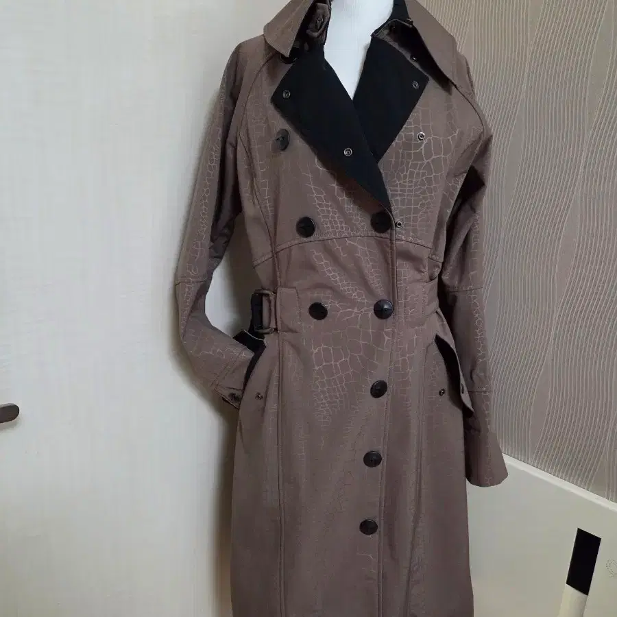 콜럼비아 티타늄 여성 s 브라운색 트렌치 더블 코트