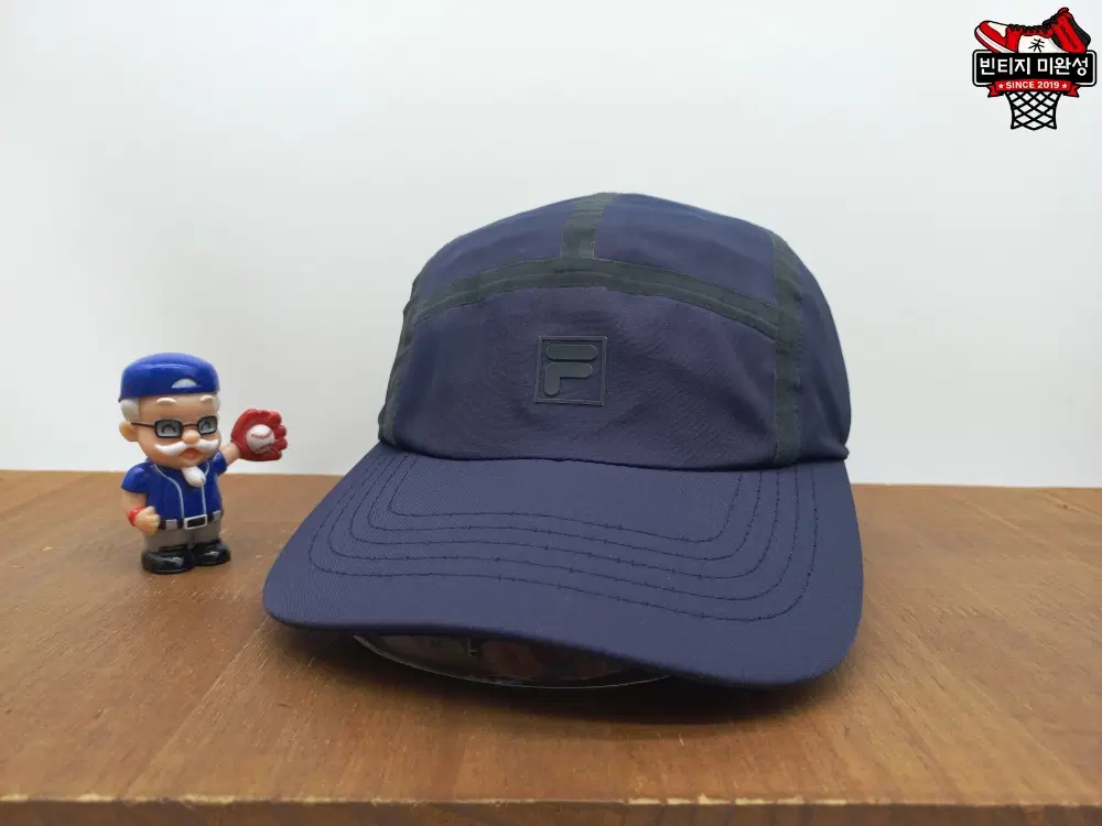 FILA 휠라 키즈 주니어 기능성 스포츠 캠프캡 아동 모자 네이비