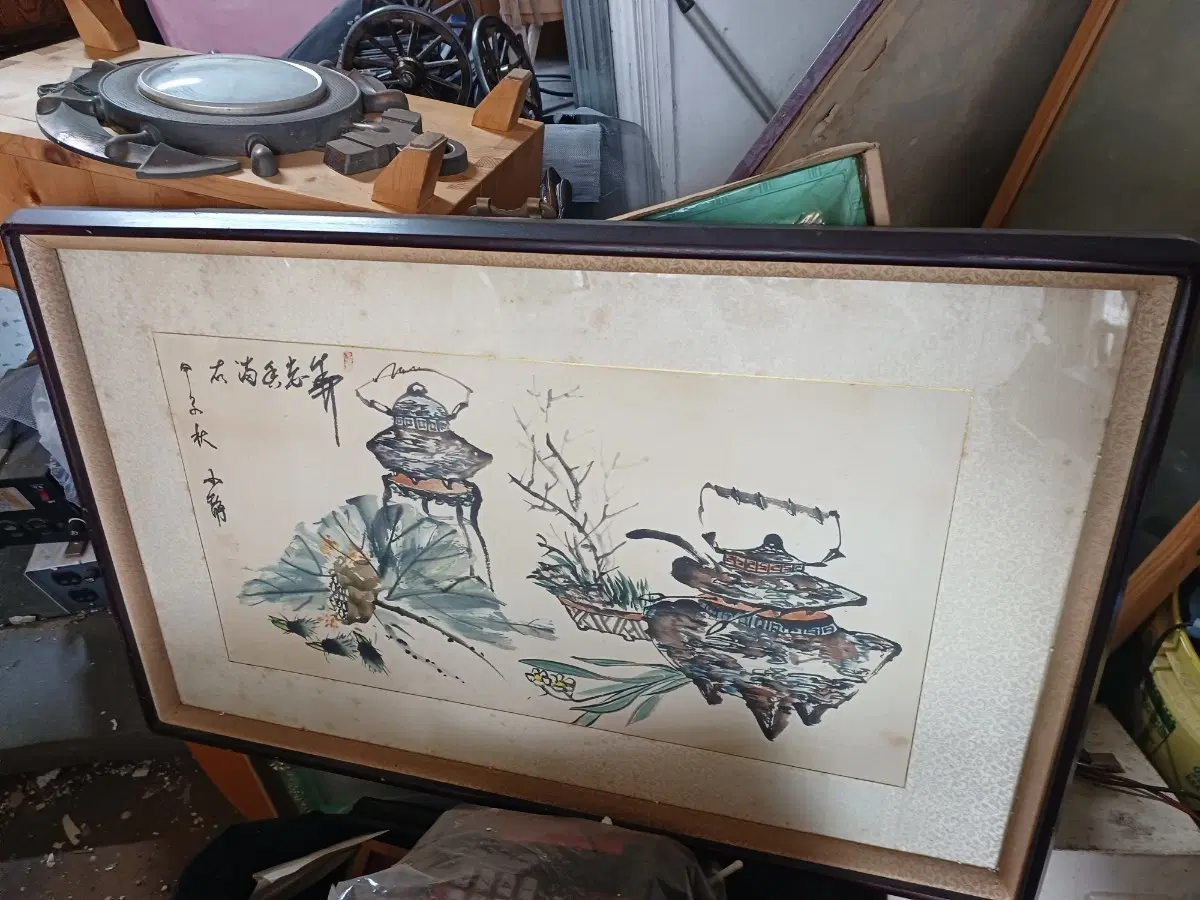 민화그림 액자 1개단가입니다 50. 80 센치