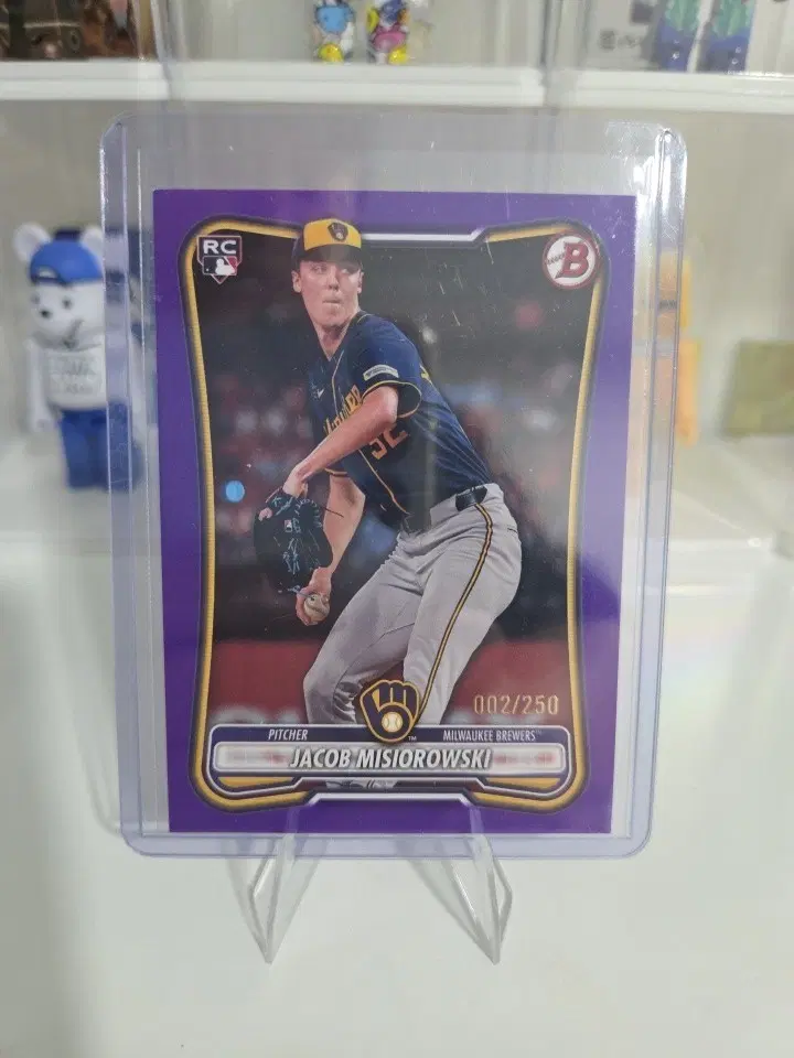 밀워키)제이콥 미시오로스키 Bowman Purple RC /250 한정