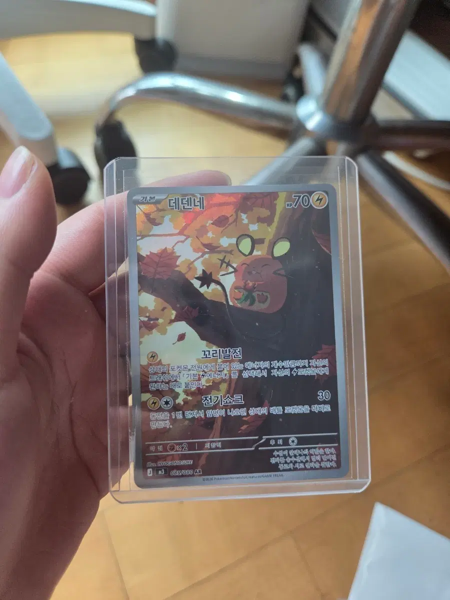 포켓몬 카드 데덴네 70 HP AR캍