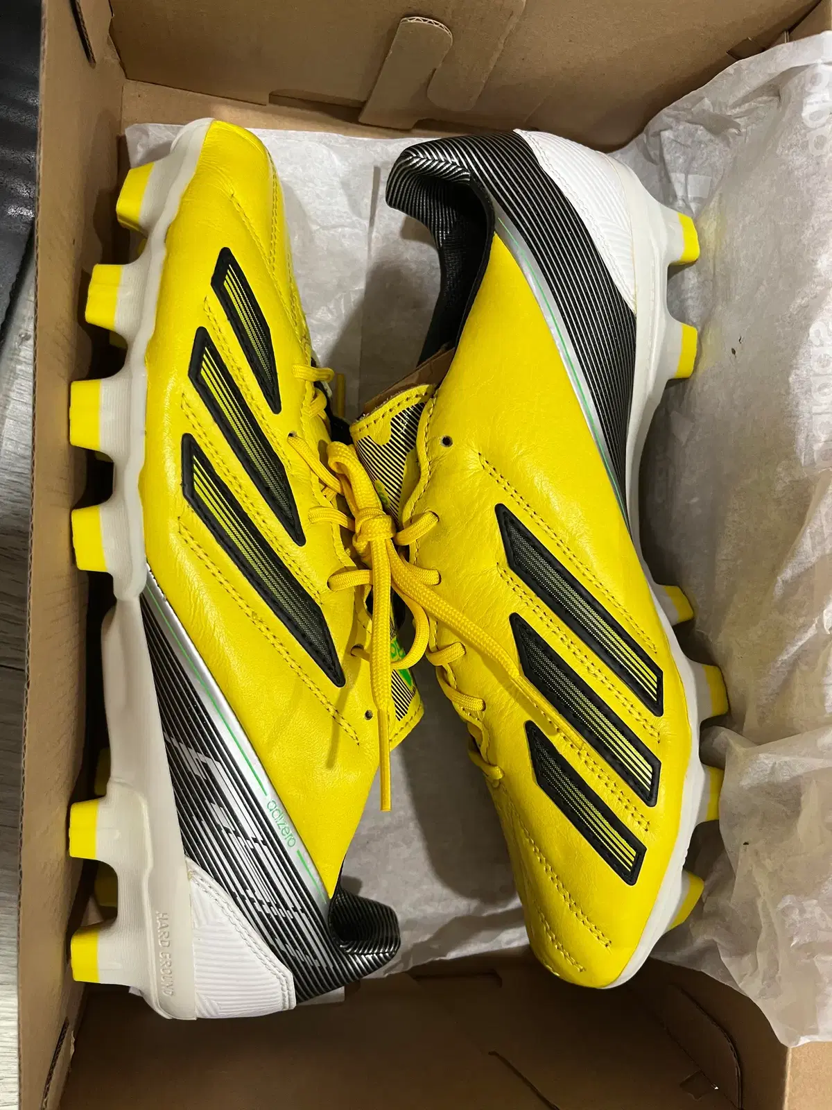 (새상품) 아디다스 아디제로 F50 TRX HG 레더 (250) 축구화