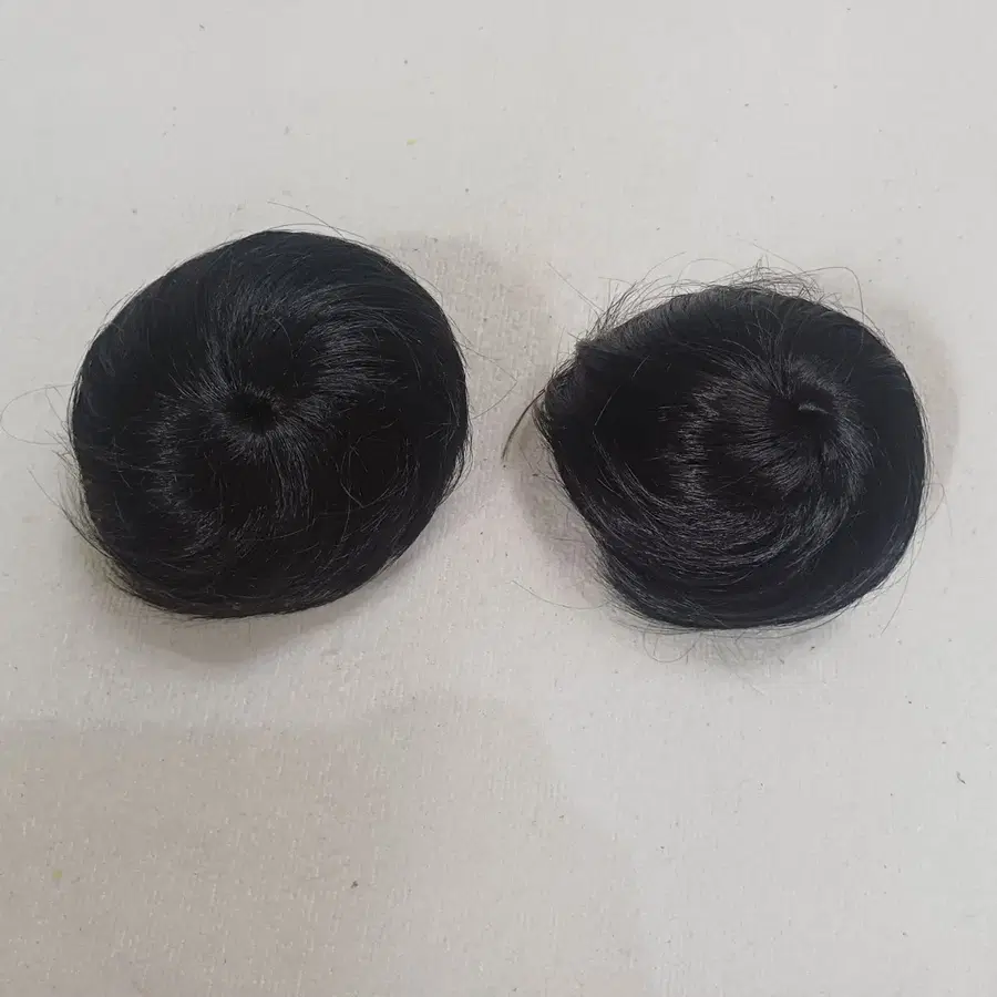 올림머리 똥머리 만두 달비 가발 2개
