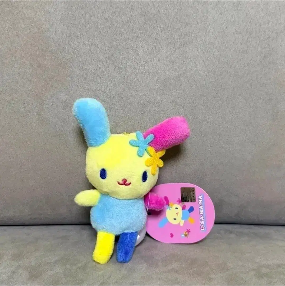 정품 산리오 우사하나 8cm 키링 인형