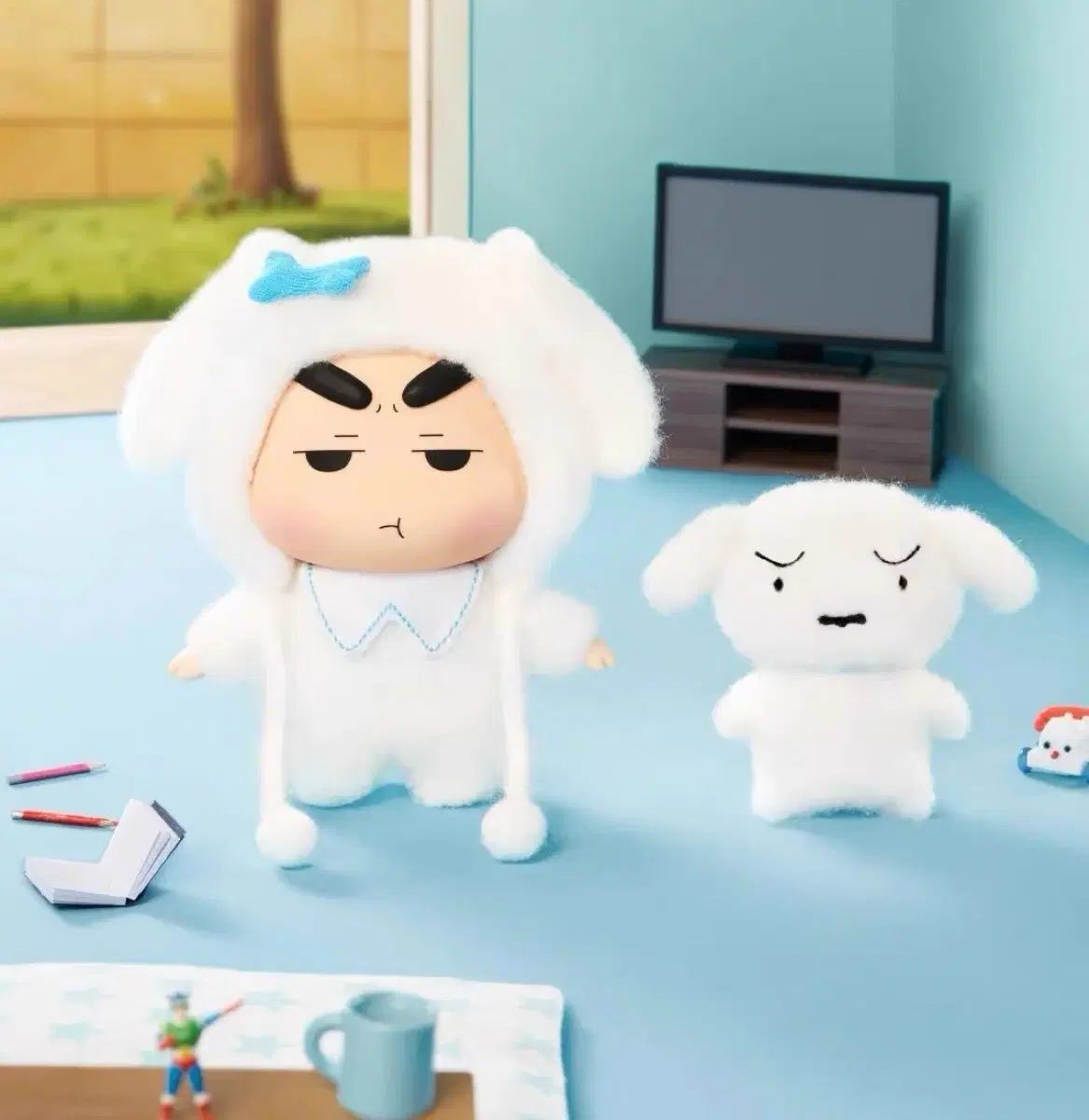 짱구는 못말려 짱구 흰둥이 시크릿 인형 누이 키링