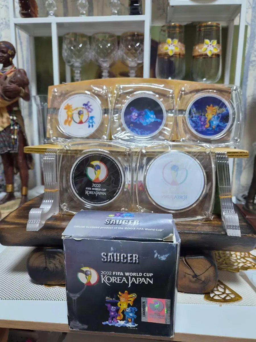 2002 월드컵 공식 라이선스 기념품 SAUCER5종세트