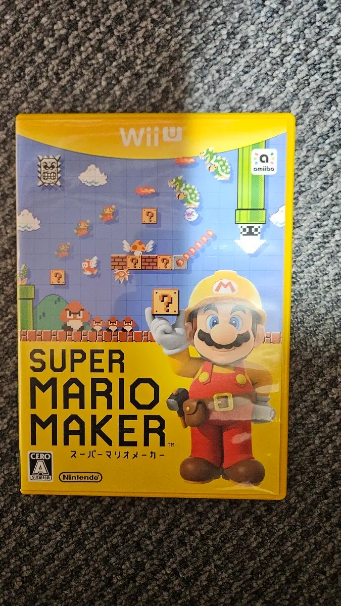 닌텐도 Wii U 슈퍼 마리오 메이커 게임 소프트 일본판