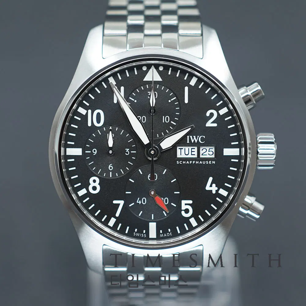 [IWC] 파일럿 크로노그래프 41 블랙다이얼 IW388113
