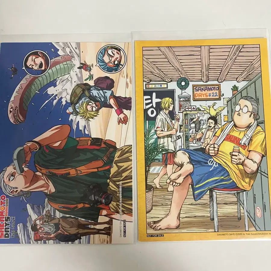 사카모토데이즈 엽서 굿즈 타로 신 나구모 헤이스케 아키리