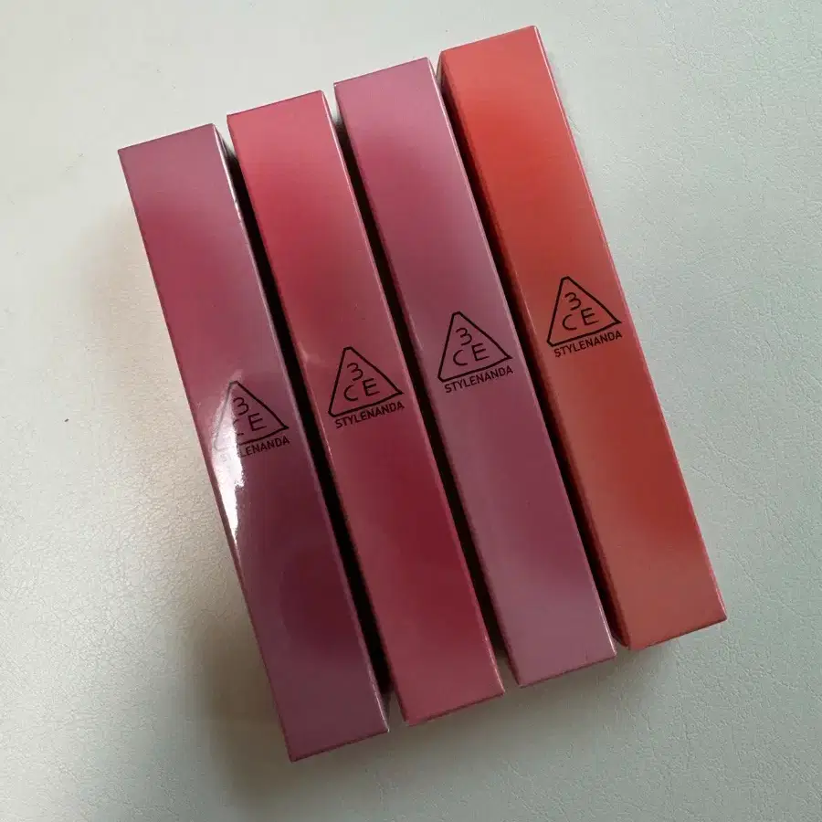 새상품) 3CE 쓰리씨이 드롭 글로우 젤 립 4종