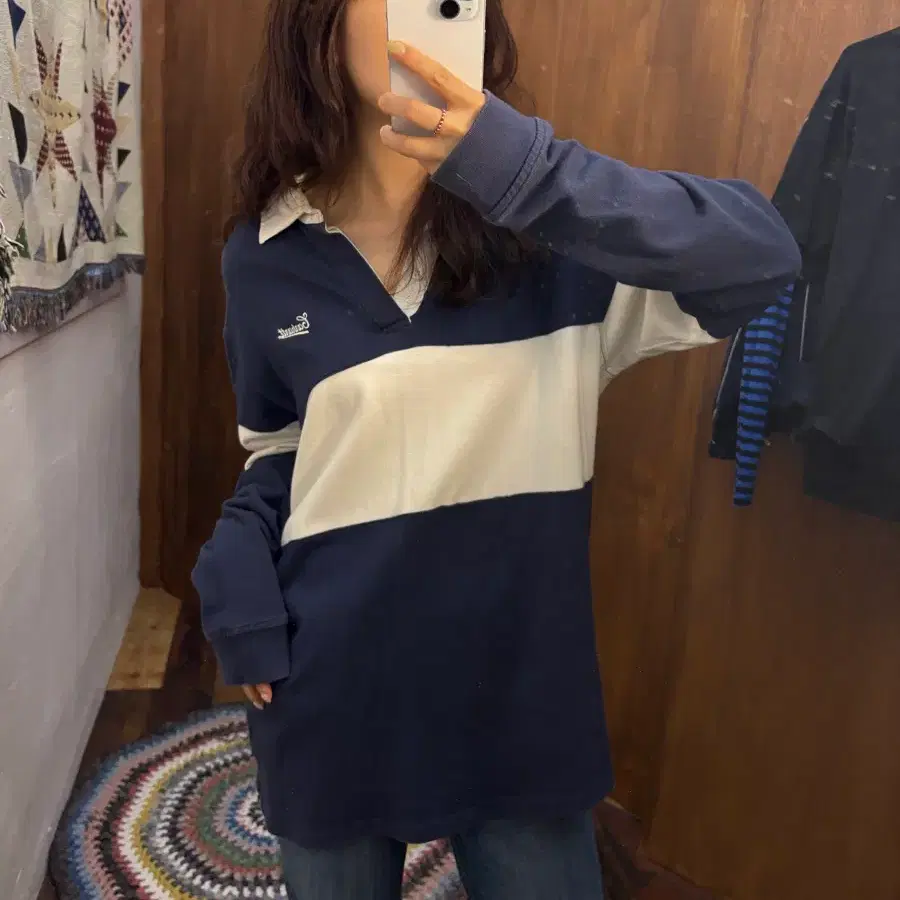 칼하트 스트릿 스트라이프 긴팔 카라 럭비티 (h342)