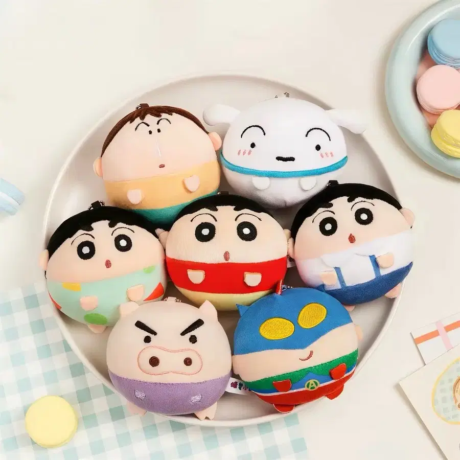 짱구는 못말려 짱구 파자마 짱구 흰둥이 맹구 액션가면 부리부리 당고 누이 인형 키링
