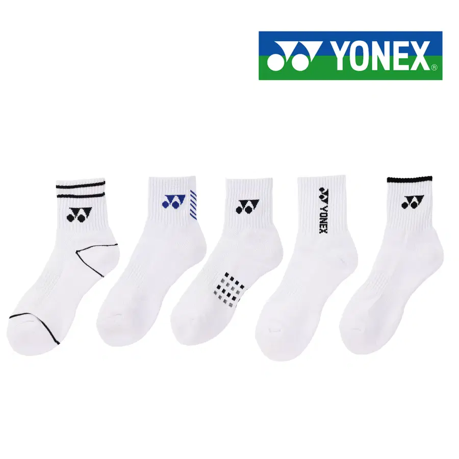 요넥스 스포츠양말 중목양말 장목양말 5입세트 259SN0 남성용