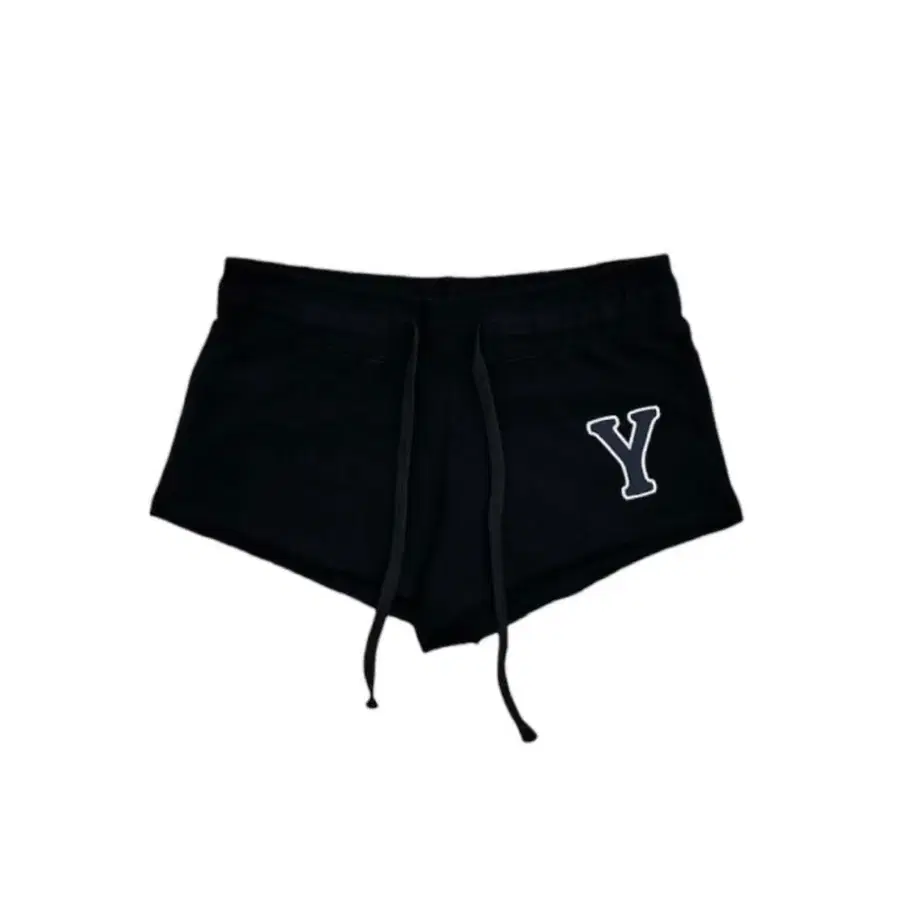 Yue project 패치 로우 쇼츠 블랙