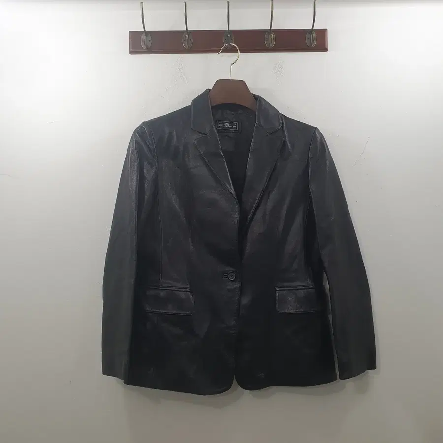 추M DEN DI 여성 블랙 양가죽 데일리 라이더 레더 자켓