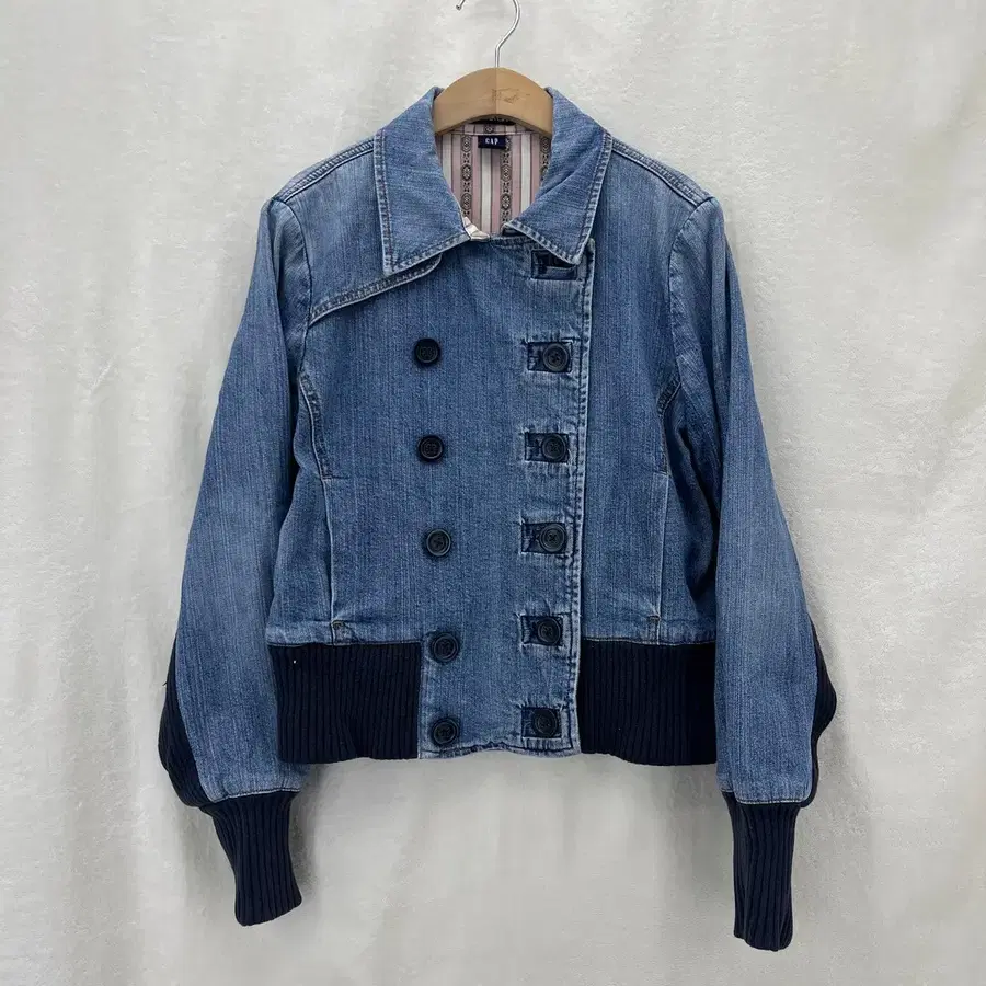 [Gap] 갭 데님 더블 크롭자켓