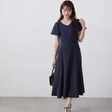 벨트 포함 머메이드 원피스