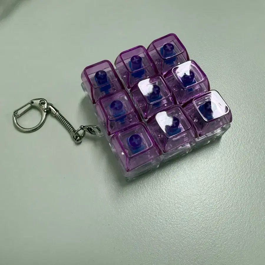 LED 키보드 키링 9구