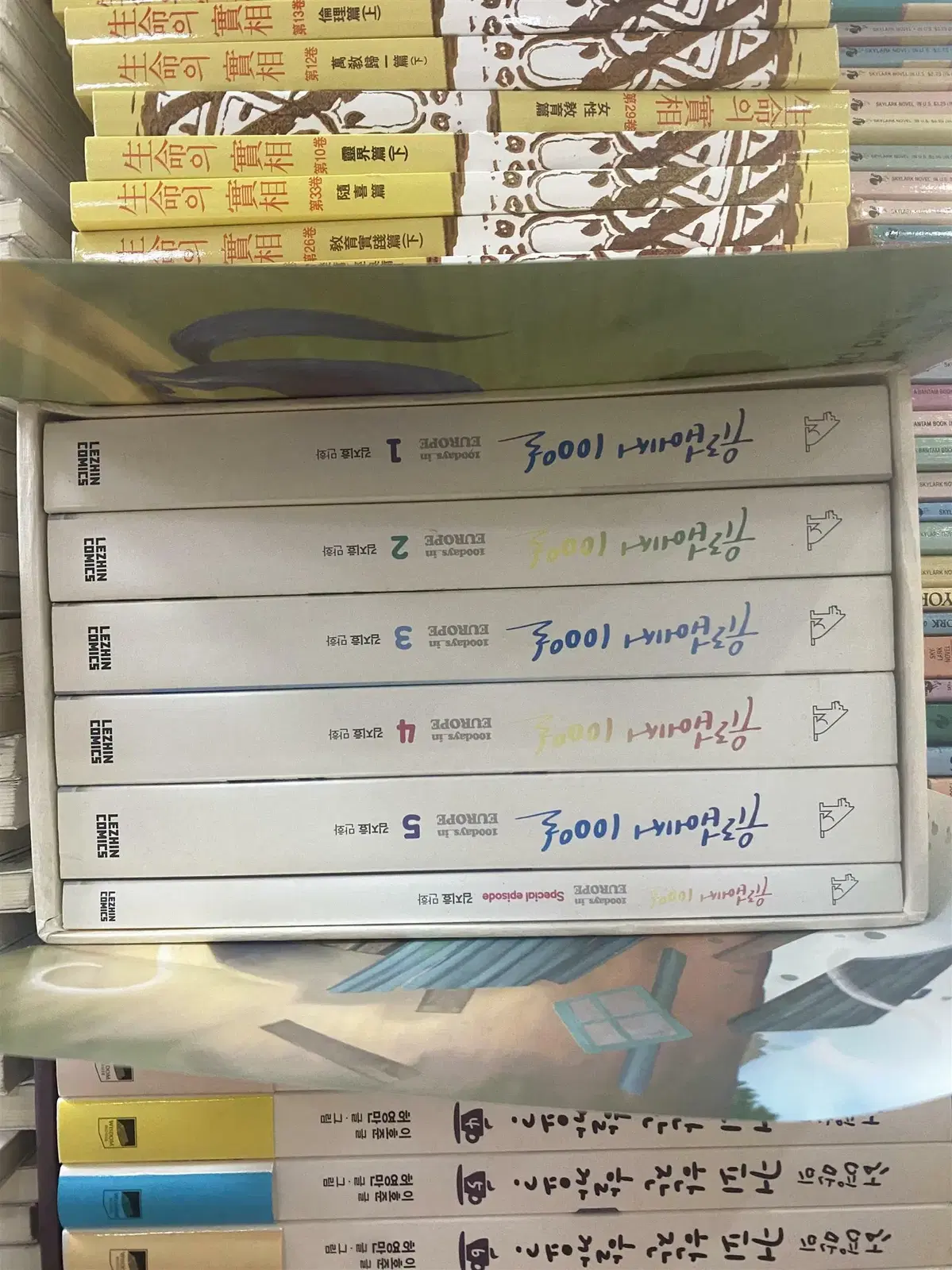 유럽에서 100일 LEZHIN comics 6권 세트 만화책 중고책