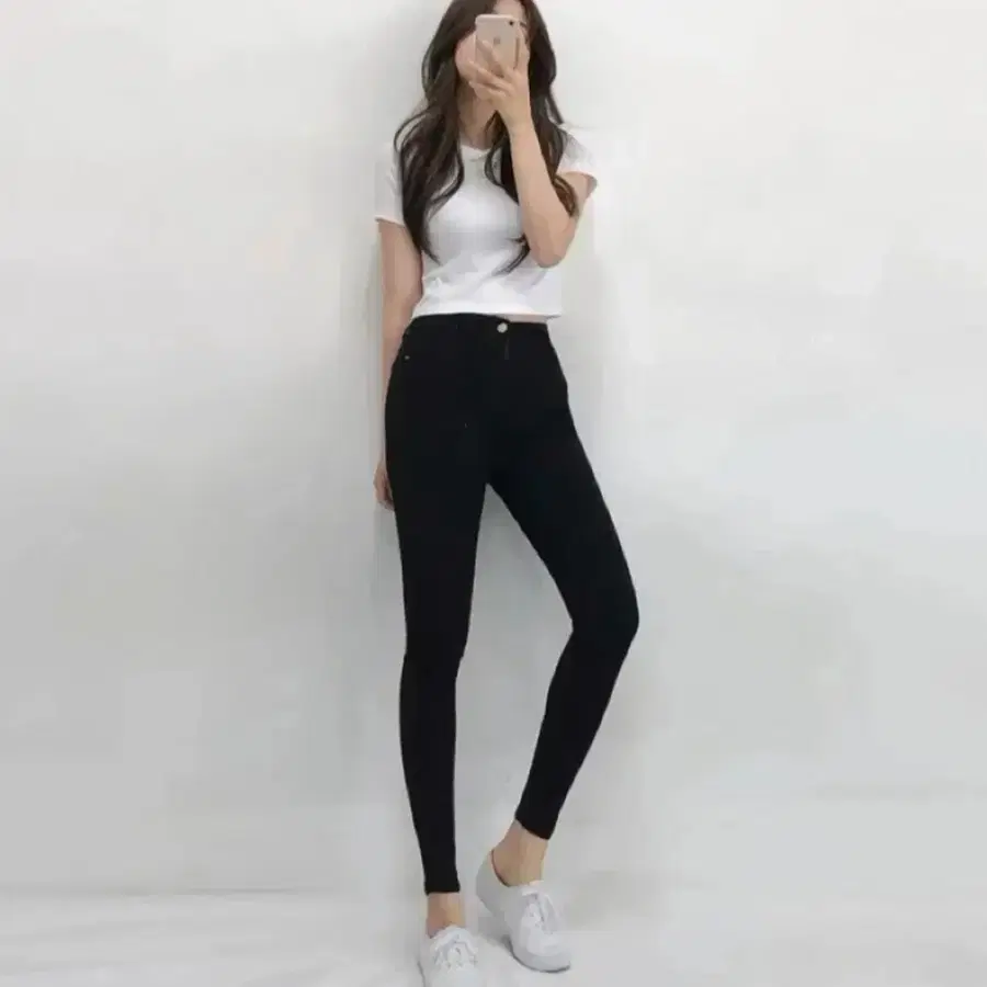 [새상품] 블랙 스키니진