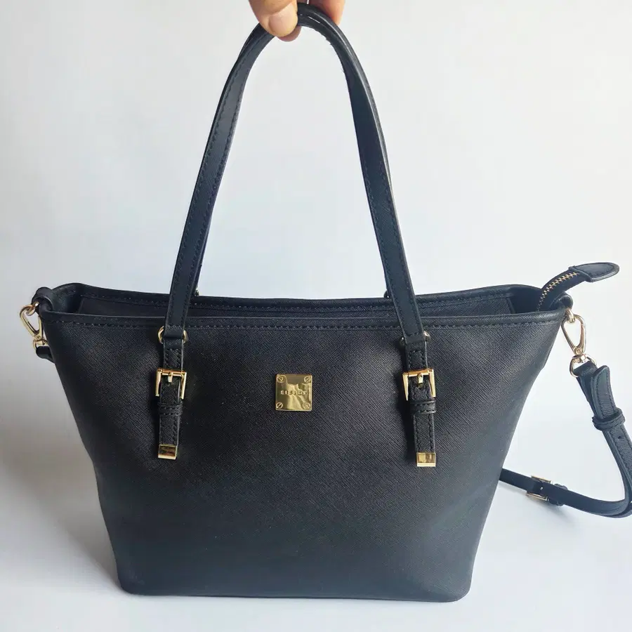 시슬리(Sisley) 블랙 사피아노 숄더백/토트백