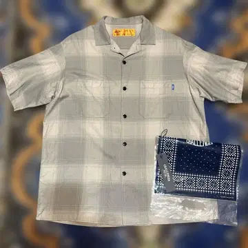 CHALLENGER SHADOW CHECK SHIRT GRAY L 사이즈
