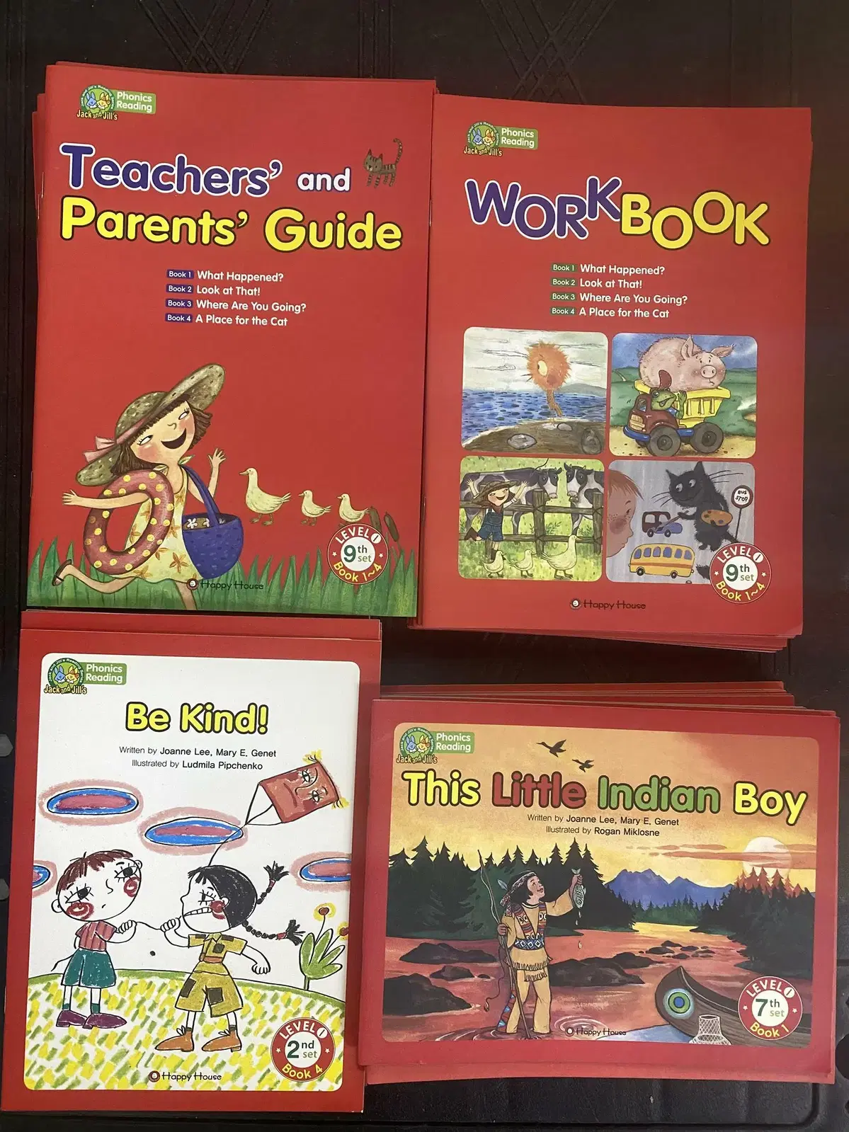 Jack and Jills Phonics Reading Level1 Happy House 71권 세트 영어책 중고책
