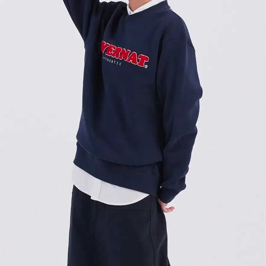 커버낫 부클 쿠퍼 로고 기모 맨투맨 L size
