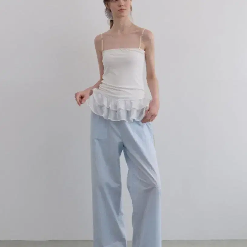 하네 에센셜 린넨 팬츠 소라 s