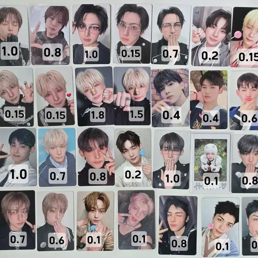 앤팀 유마 죠 하루아 위온파 포카 키링 럭드 미공포 위버스 백투라 양도