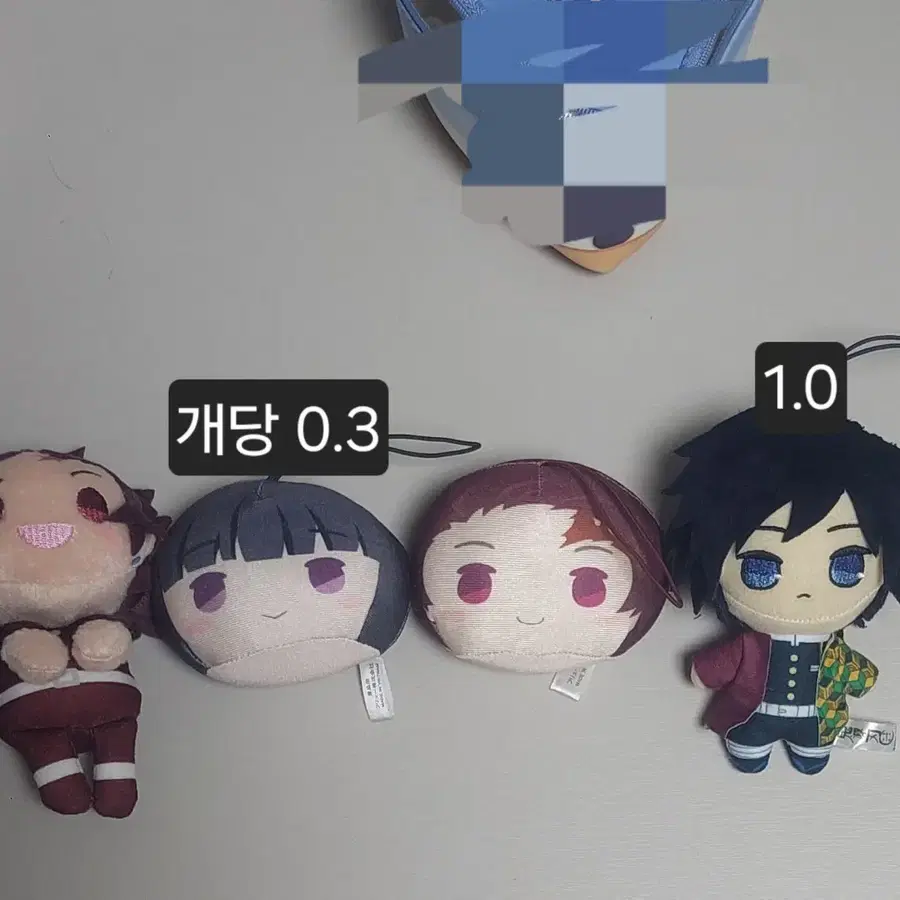 귀멸의 칼날 솜인형 4종 세트 기유 탄지로 카나오
