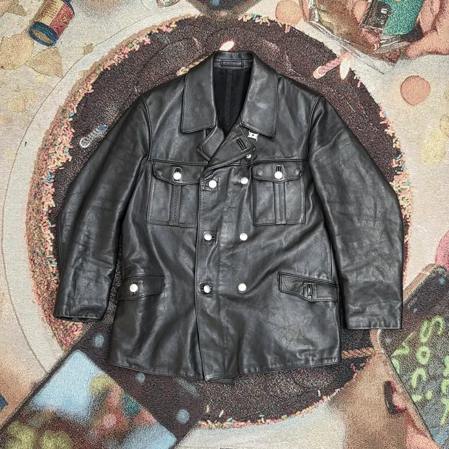 70~80s 독일군 경찰 레더 자켓