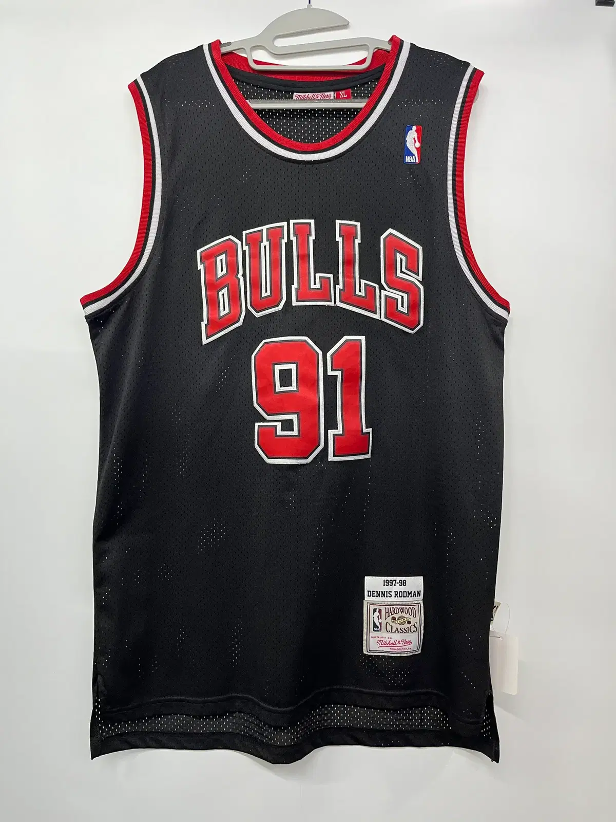 NBA 미첼앤네스 Mitchell & Ness 시카고불스 데니스 로드맨 농구 유니폼 XL사이즈