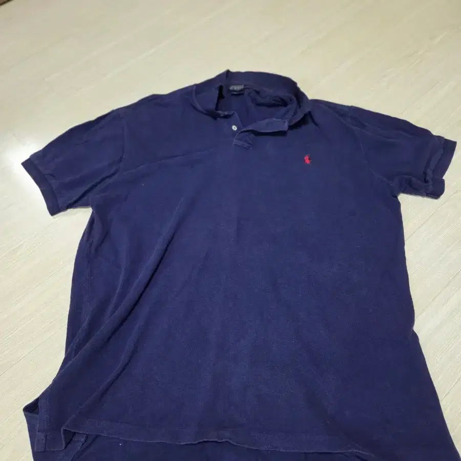 폴로 랄프로렌 네이비 반팔 카라티 XXL