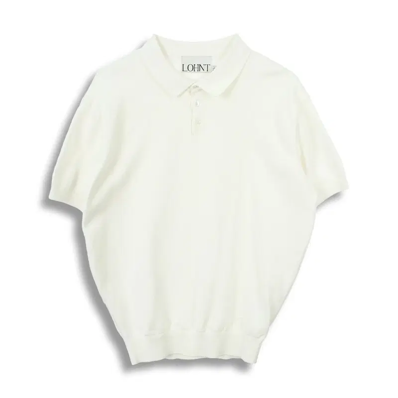 론트 (MEN - XL) 코튼 반버튼 카라넥 니트 탑