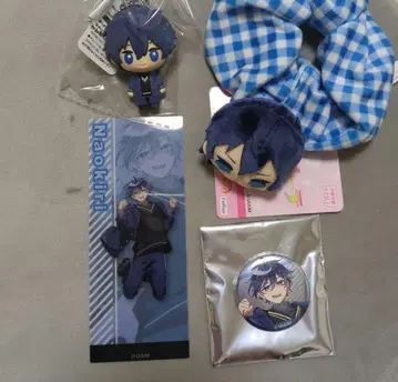 컬러풀 피치 나오키리 스크런치 책갈피 러버 마스코트 캔뱃지